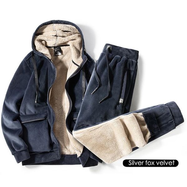 men's tracksuits 2021 winter men casual tracksuit warm fleece coat lambswool fashion cotton loose size l-8xl two pieces sets, Gray
men's tracksuits 2021 winter men casual tracksuit warm fleece coat lambswool fashion cotton loose size l-8xl two pieces sets, Gray