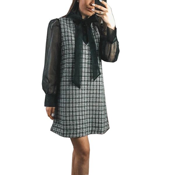 2021 new long sleeve , loose, slim, sleeve, transparent, with sewing, butterfly collar, tuxedo, plaid, spring bxh7, Black;gray
2021 new long sleeve , loose, slim, sleeve, transparent, with sewing, butterfly collar, tuxedo, plaid, spring bxh7, Black;gray