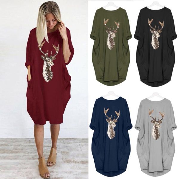casual dresses plus size dress womens loose ladies o neck long pocket christmas autumn winter ladies#45 women's, Black;gray
casual dresses plus size dress womens loose ladies o neck long pocket christmas autumn winter ladies#45 women's, Black;gray