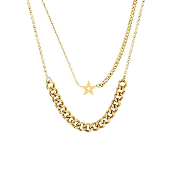 chains vintage multilayer thick chain star pendant necklaces punk style gothic fashion men boho jewelry women on the neck choker, Silver
chains vintage multilayer thick chain star pendant necklaces punk style gothic fashion men boho jewelry women on the neck choker, Silver