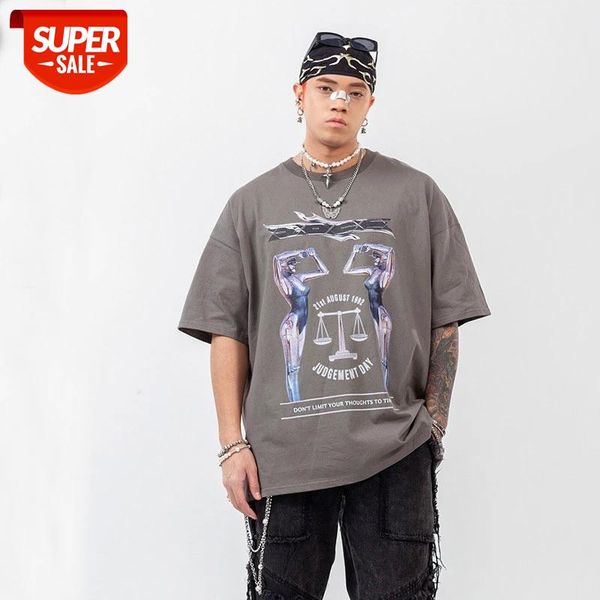SEVEYFAN 2021 Summer Men's Hip Hop T-shirt Dark Harajuku Lazy Retro Short Sleeve Top Street Half Sleeve #rk4x, White;black
SEVEYFAN 2021 Summer Men's Hip Hop T-shirt Dark Harajuku Lazy Retro Short Sleeve Top Street Half Sleeve #rk4x, White;black