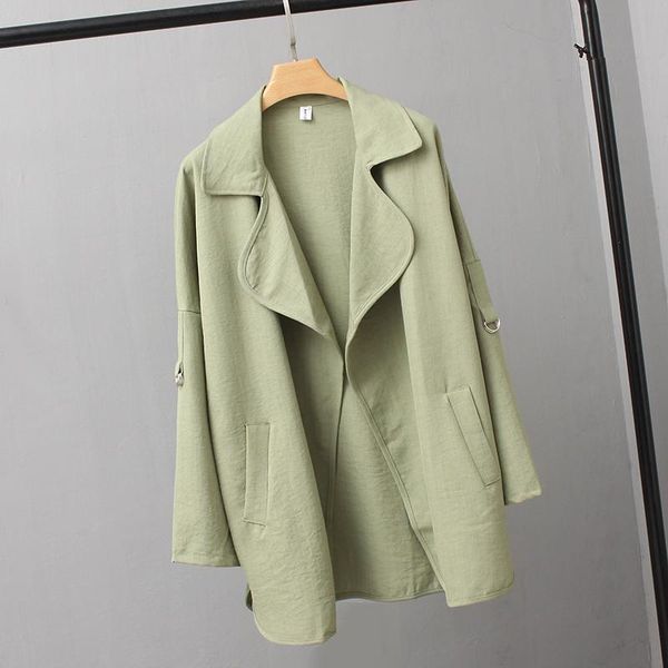 women's trench coats women coat korean style spring autumn windbreaker outwear large size 5xl casual mid-long armygreen black thin, Tan;black
women's trench coats women coat korean style spring autumn windbreaker outwear large size 5xl casual mid-long armygreen black thin, Tan;black