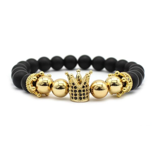 charm bracelets double crown zircon bangle frosted buddhist beads beaded fashion bracelet men for women gemstone, Golden;silver
charm bracelets double crown zircon bangle frosted buddhist beads beaded fashion bracelet men for women gemstone, Golden;silver