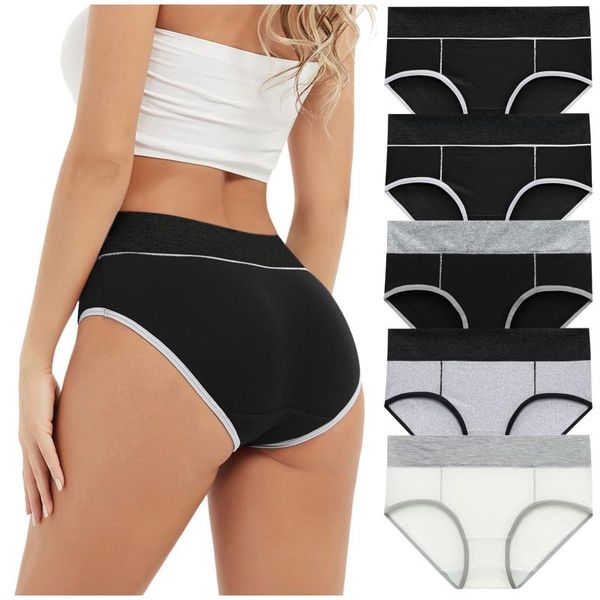 women's panties 5pcs plus size design women soft breathable patchwork briefs underwear knickers bikini underpants accessories, Black;pink
women's panties 5pcs plus size design women soft breathable patchwork briefs underwear knickers bikini underpants accessories, Black;pink