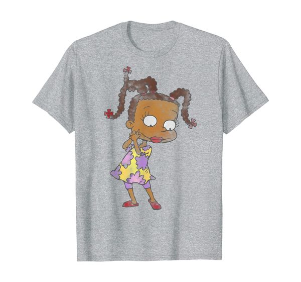rugrats susie cute pose watercolor portrait graphic t-shirt, White;black 
rugrats susie cute pose watercolor portrait graphic t-shirt, White;black