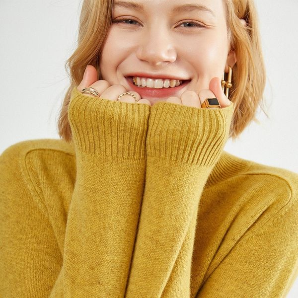 autumn and winter 2021 new half high neck loose sweater solid bottomed women's, White;black
autumn and winter 2021 new half high neck loose sweater solid bottomed women's, White;black