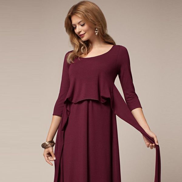 maternity dresses pregnant woman autumn breastfeeding dress large size women clothes slim during pregnancy, White
maternity dresses pregnant woman autumn breastfeeding dress large size women clothes slim during pregnancy, White