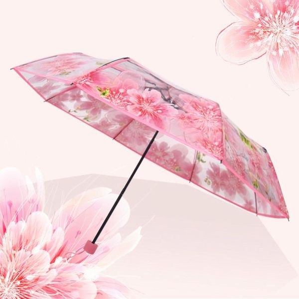 oloey transparent flower cherry blossoms umbrella rain women and men three folding 8k guarda chuva parapluie
oloey transparent flower cherry blossoms umbrella rain women and men three folding 8k guarda chuva parapluie