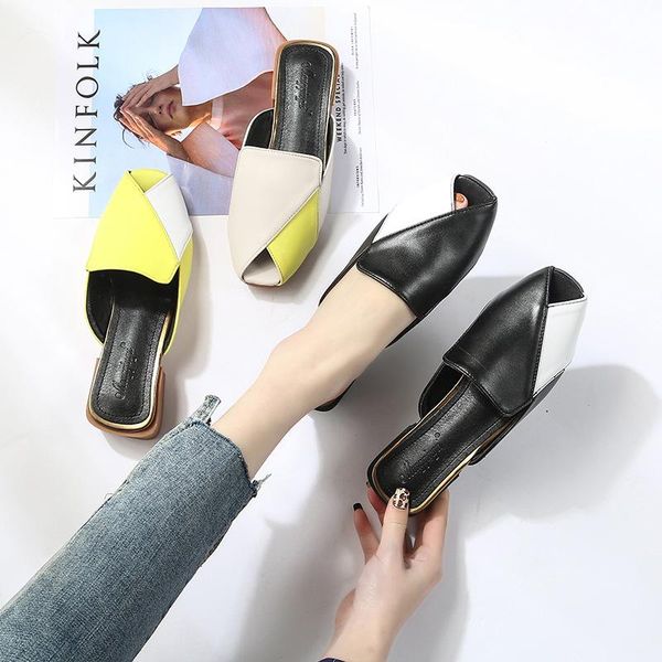 shoes ladies' slippers slipers women loafers female mule low peep toe multicolored sandals square heel 2021 soft mules block pu, Black
shoes ladies' slippers slipers women loafers female mule low peep toe multicolored sandals square heel 2021 soft mules block pu, Black