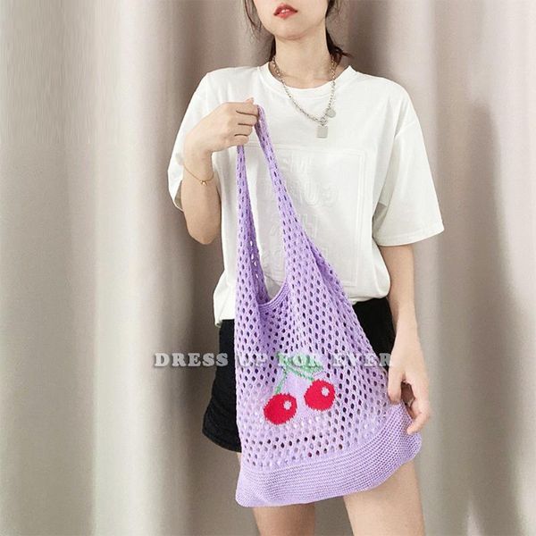 evening bags women's bag versatile hollow out knitting wool handbag summer cherry small fresh large capacity student korean shoulder
evening bags women's bag versatile hollow out knitting wool handbag summer cherry small fresh large capacity student korean shoulder