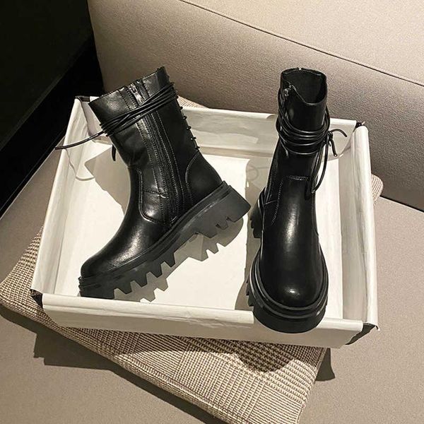 boots thick bottom women's 2021 autumn black handsome locomotive side zipper short middle tube
boots thick bottom women's 2021 autumn black handsome locomotive side zipper short middle tube