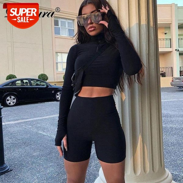 dulzura 2019 autumn winter women long sleeve neck zipper crop high waist stretch shorts workout fitness 2 two piece set #ta4t, White
dulzura 2019 autumn winter women long sleeve neck zipper crop high waist stretch shorts workout fitness 2 two piece set #ta4t, White