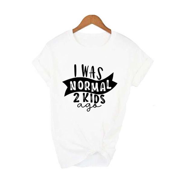 women's t-shirt i was normal two kids ago funny mom life women tee mother's day female t shirt letter print tshirt gift, White
women's t-shirt i was normal two kids ago funny mom life women tee mother's day female t shirt letter print tshirt gift, White
