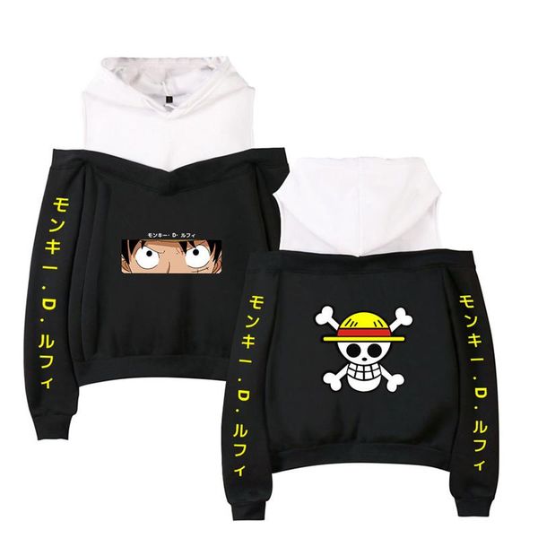 women's hoodies & sweatshirts off-shoulder sweatshirt hoodie women girls fashion pullover one piece anime print hooded, Black
women's hoodies & sweatshirts off-shoulder sweatshirt hoodie women girls fashion pullover one piece anime print hooded, Black