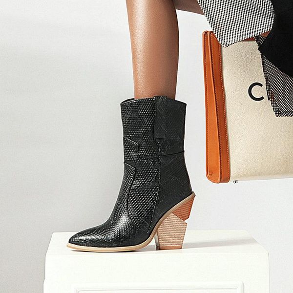 boots 2021 faux leather cowboy ankle for women wedge high heel snake print western cowgirl black white yellow beige
boots 2021 faux leather cowboy ankle for women wedge high heel snake print western cowgirl black white yellow beige