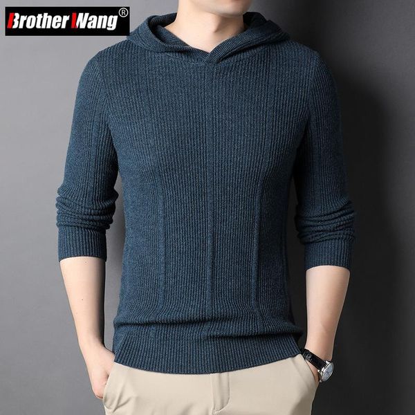 men's sweaters autumn hooded sweater 100% wool fashion casual fitted version pullover male brand clothes, White;black
men's sweaters autumn hooded sweater 100% wool fashion casual fitted version pullover male brand clothes, White;black