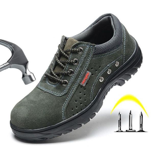 boots male shoes indestructible steel toe work safety men outdoor working for 39 s, Black