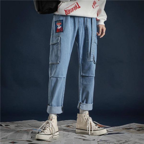2021 new homens casuais harem streetwear masculino punk carga cala hip hop outono alta rua joggers moda japo calas iw7q, Black
2021 new homens casuais harem streetwear masculino punk carga cala hip hop outono alta rua joggers moda japo calas iw7q, Black