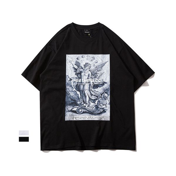 high street large short abstract devil avatar male and female lovers casual oversized half sleeve t-shirt, White;black
high street large short abstract devil avatar male and female lovers casual oversized half sleeve t-shirt, White;black