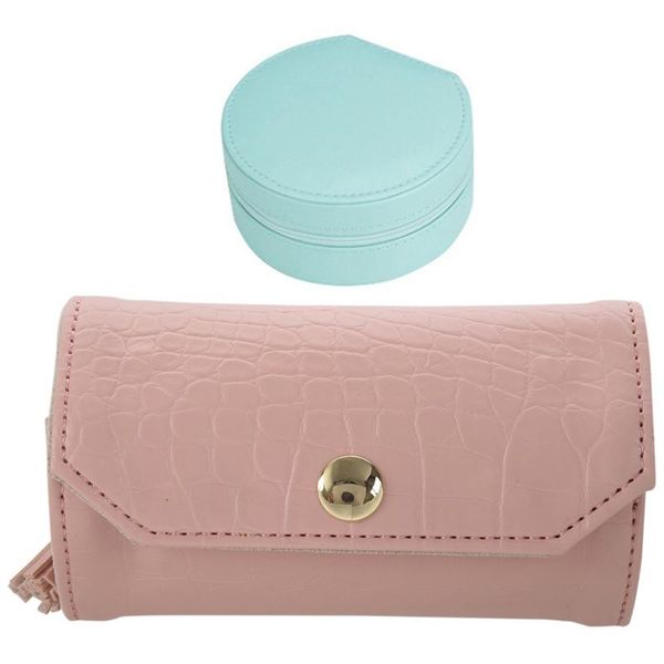 jewelry pouches, bags travel organizer,portable leather roll for travel,mini size & light weight storage organizer bag, Pink;blue
jewelry pouches, bags travel organizer,portable leather roll for travel,mini size & light weight storage organizer bag, Pink;blue