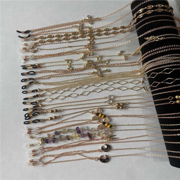 sunglasses frames fashion metal glasses chain crystal mask hanging chains bohemian women's neck for eyeglasses lanyard, Silver
sunglasses frames fashion metal glasses chain crystal mask hanging chains bohemian women's neck for eyeglasses lanyard, Silver