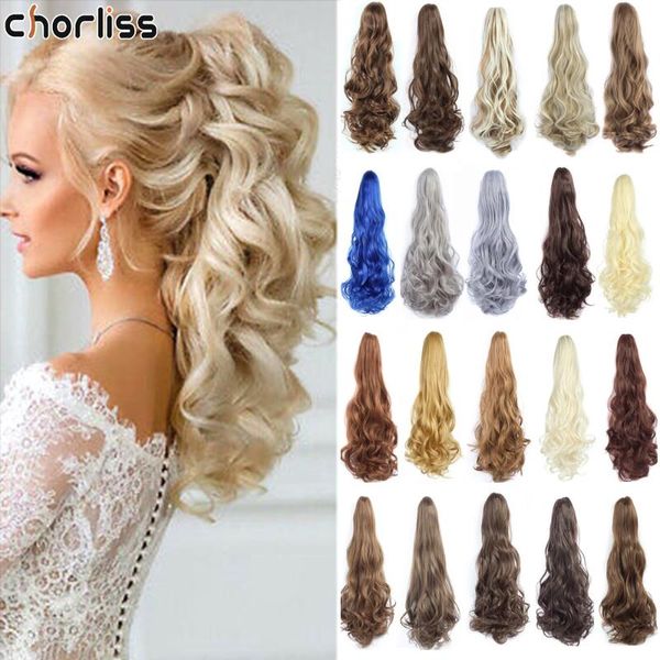 synthetic wigs 22 inch long wavy hair ponytail wrap on clip fiber claw for black women
synthetic wigs 22 inch long wavy hair ponytail wrap on clip fiber claw for black women