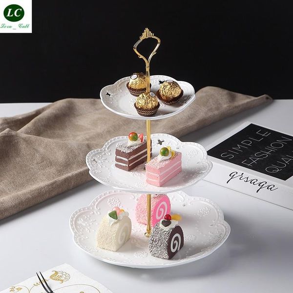 tableware flatware set ceramic 3-layer fruit tray relief wedding cake plate multi-layer plate family snack white dish
tableware flatware set ceramic 3-layer fruit tray relief wedding cake plate multi-layer plate family snack white dish