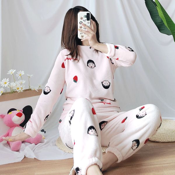 2021 japanese style new autumn and winter thickening ladies pajamas suit flannel warm cute cartoon veet long-sleeved trousers women qpz9, Black;brown
2021 japanese style new autumn and winter thickening ladies pajamas suit flannel warm cute cartoon veet long-sleeved trousers women qpz9, Black;brown
