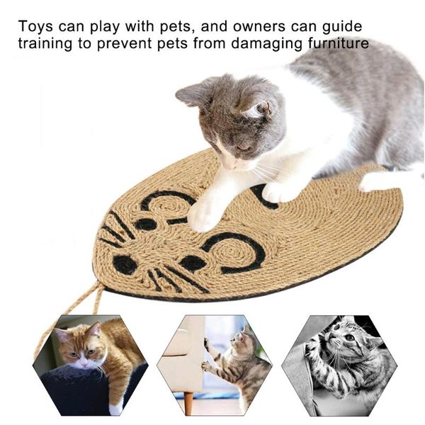 cat toys anti scratch training sisal pads lounge cats scratching mat funny mouse shaped interaction toy furniture protection wall
cat toys anti scratch training sisal pads lounge cats scratching mat funny mouse shaped interaction toy furniture protection wall
