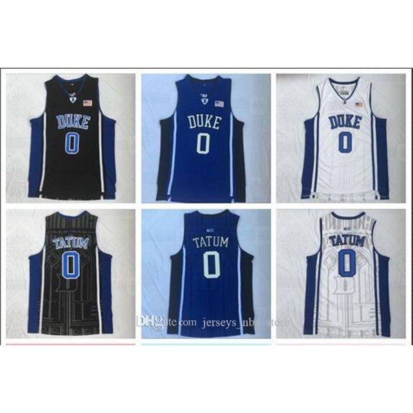NCAA Duke College 0 Tatum White, Black And Blue Embroidered Basketball Swingman Jersey
NCAA Duke College 0 Tatum White, Black And Blue Embroidered Basketball Swingman Jersey