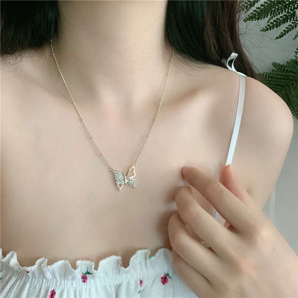 hbp fashion korean east gate new jewelry mori women's flash diamond butterfly necklace, Silver
hbp fashion korean east gate new jewelry mori women's flash diamond butterfly necklace, Silver