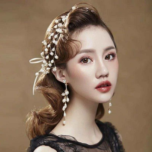 bride jewelry headpieces wedding dress accessory korean handmade pearl headdress weddings zirconium band performance hair accessories, Silver
bride jewelry headpieces wedding dress accessory korean handmade pearl headdress weddings zirconium band performance hair accessories, Silver