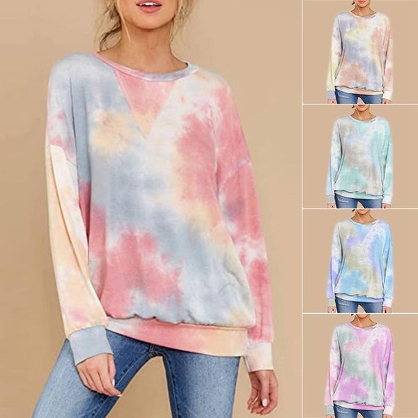 women's hoodies & sweatshirts womens multicolor casual long sleeve round collar sweatshirt loose tie dyeing printed, Black
women's hoodies & sweatshirts womens multicolor casual long sleeve round collar sweatshirt loose tie dyeing printed, Black