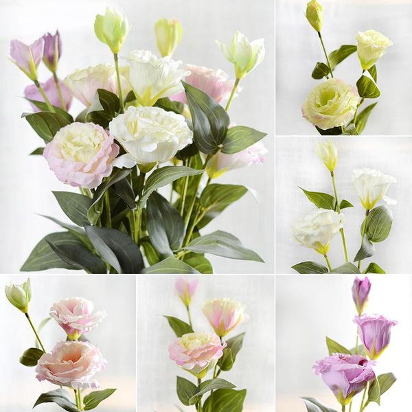 decorative flowers & wreaths 3 heads fake eustoma gradiflorus lisianthus european artificial flower christmas wedding party home accessories
decorative flowers & wreaths 3 heads fake eustoma gradiflorus lisianthus european artificial flower christmas wedding party home accessories