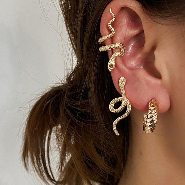 stud 2021 3pcs set clip on earrings ear cuffs for women gold color snake accessorries charm earring piercing jewelry, Golden;silver
stud 2021 3pcs set clip on earrings ear cuffs for women gold color snake accessorries charm earring piercing jewelry, Golden;silver