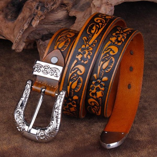 belts cetiri grain genuine leather blet flower carved men women belt retro pin buckle jeans causal pants, Black;brown
belts cetiri grain genuine leather blet flower carved men women belt retro pin buckle jeans causal pants, Black;brown