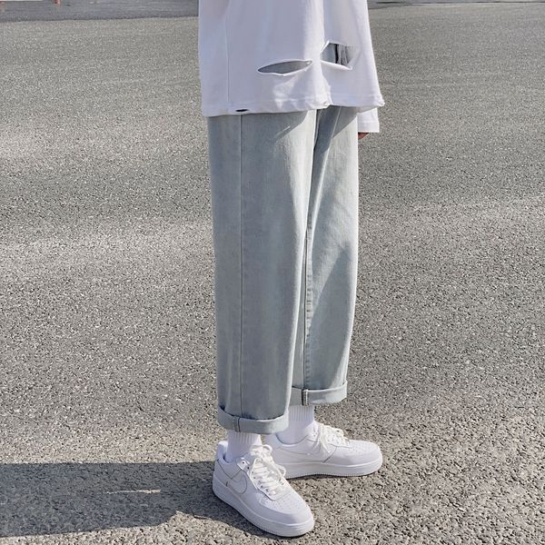 2021 new men's baggy homme black/blue color casual pants cargo pocket ny jeans biker denim loose trousers plus size s-2xl yn2m
2021 new men's baggy homme black/blue color casual pants cargo pocket ny jeans biker denim loose trousers plus size s-2xl yn2m