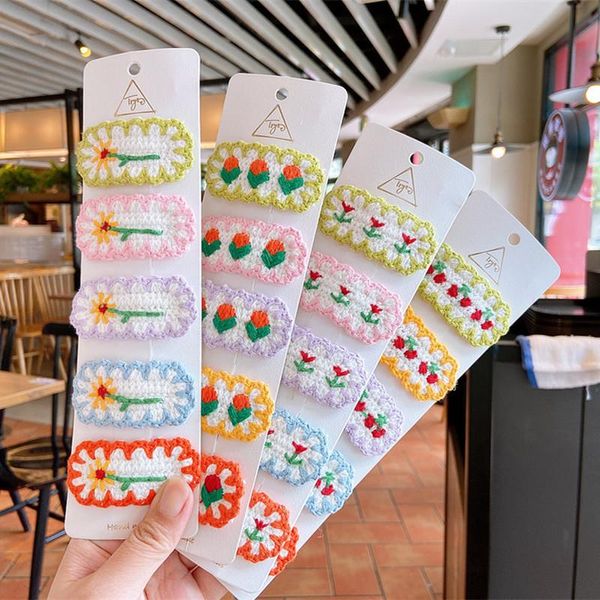 new simple cute colorful knitted wool embroidery daisy cherry flowers bb clip fashion sweet girl children barrettes headwear, Slivery;white
new simple cute colorful knitted wool embroidery daisy cherry flowers bb clip fashion sweet girl children barrettes headwear, Slivery;white