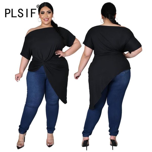 women's t-shirt all black skew neck short sleeve t shirt tight club party lady fashion young, White
women's t-shirt all black skew neck short sleeve t shirt tight club party lady fashion young, White