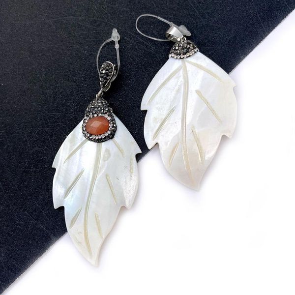 charms natural freshwater shell pendant necklace leaf shaped bead white diamond diy jewelry making accessories gift, Bronze;silver
charms natural freshwater shell pendant necklace leaf shaped bead white diamond diy jewelry making accessories gift, Bronze;silver