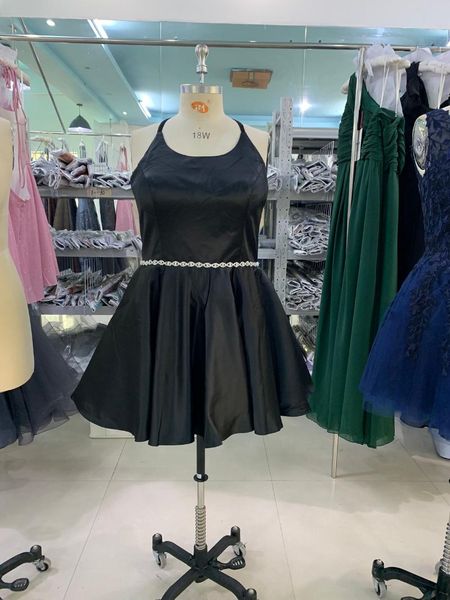 party dresses black satin plus size 2021 dress luckgirls waist bead halter knee-length beauty homecoming, White;black
party dresses black satin plus size 2021 dress luckgirls waist bead halter knee-length beauty homecoming, White;black