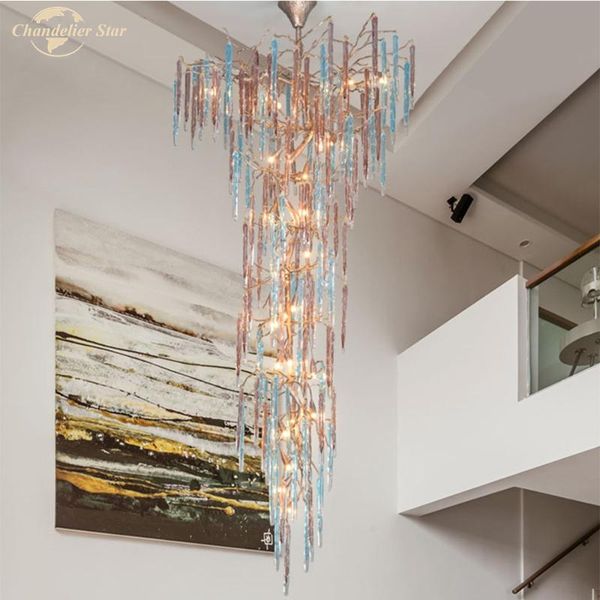 chandeliers luxury led lighting modern colorful glass tassel brass drop indoor lamp for living room dining staircase villa
chandeliers luxury led lighting modern colorful glass tassel brass drop indoor lamp for living room dining staircase villa