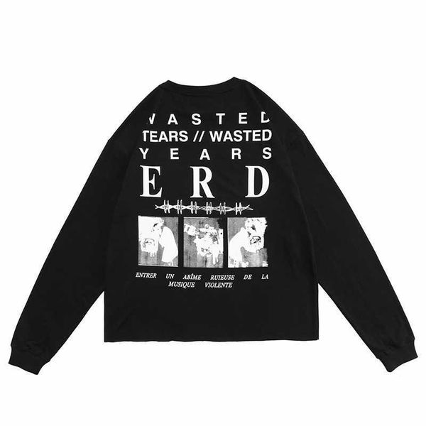 men's hoodies erd melancholy rich second generation thorn letter human print high street folding long sleeve t-shirt men, Black
men's hoodies erd melancholy rich second generation thorn letter human print high street folding long sleeve t-shirt men, Black