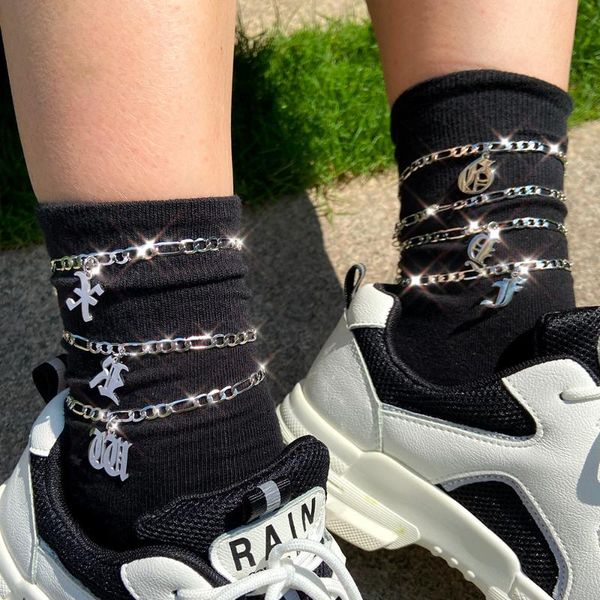 anklets punk silver color letters pendants figaro chain for women s-z letter charms foot feet chains jewelry gift initial anklet, Red;blue
anklets punk silver color letters pendants figaro chain for women s-z letter charms foot feet chains jewelry gift initial anklet, Red;blue
