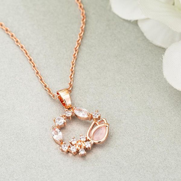pendant necklaces sweet rose flower necklace for women zircon crystal choker charm clavicle chain jewelry femme collier wholesale, Silver
pendant necklaces sweet rose flower necklace for women zircon crystal choker charm clavicle chain jewelry femme collier wholesale, Silver