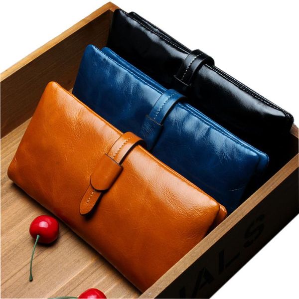 wallets women wallet money clip long ladies purse large capacity oil-waxed layer cowhide men clutch bag coin, Red;black
wallets women wallet money clip long ladies purse large capacity oil-waxed layer cowhide men clutch bag coin, Red;black