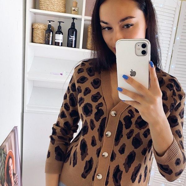 autumn womens leopard knit cardigan short loose slimming long sleeved sweater coat fashion women sweater drop shipping, White;black
autumn womens leopard knit cardigan short loose slimming long sleeved sweater coat fashion women sweater drop shipping, White;black