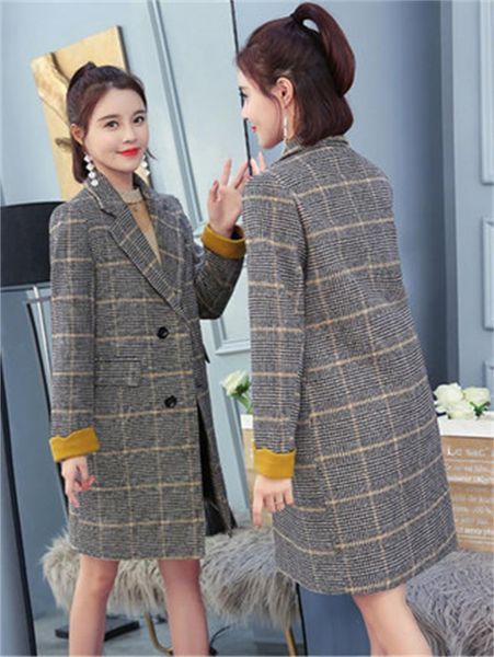 section of small female 2021 new autumn and winter korean women's plaid spring self-wild cultivation oc93, White;black
section of small female 2021 new autumn and winter korean women's plaid spring self-wild cultivation oc93, White;black