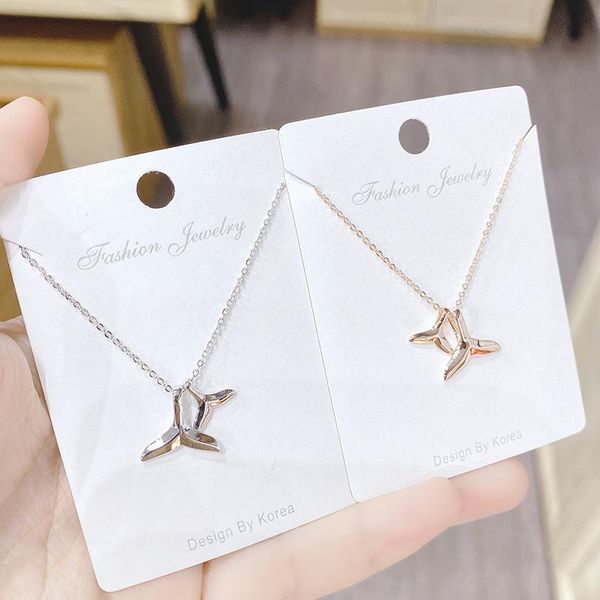 chains korean style simple all-match fresh necklace dolphin fishtail student girl pendant birthday gift, Silver
chains korean style simple all-match fresh necklace dolphin fishtail student girl pendant birthday gift, Silver