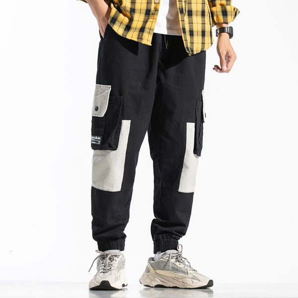 new multi-pocket hip streetwear men's joggers pants 2021 autumn winter loose men cargo pant trousers elastic waist lg5z f1gn, Black
new multi-pocket hip streetwear men's joggers pants 2021 autumn winter loose men cargo pant trousers elastic waist lg5z f1gn, Black